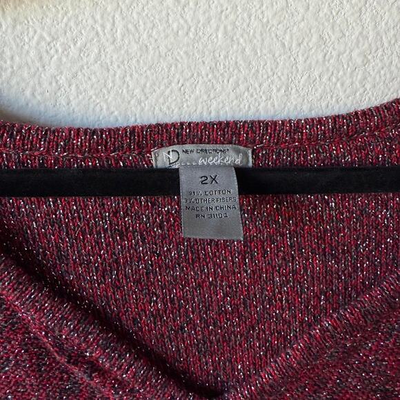 Burgundy glitter sweater - Picture 4 of 4